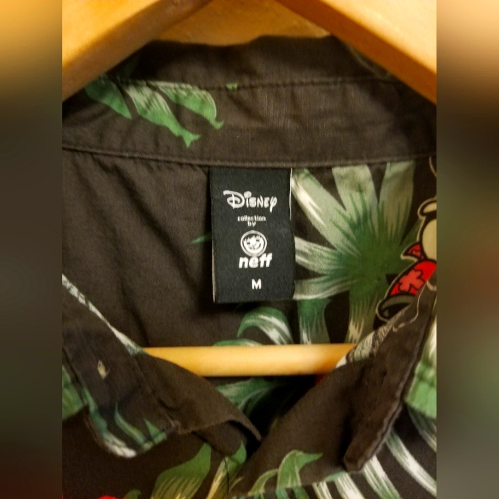 NEFF x Disney Button Up Mickey Tropical Short Sleeve Shirt - Picture 4 of 5